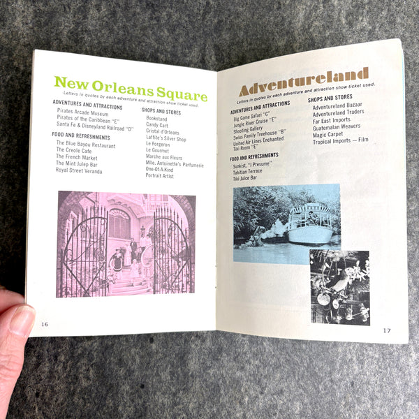 Disneyland Summer 1969 tour book - Love Bug ad - vintage Disneyana souvenir - NextStage Vintage