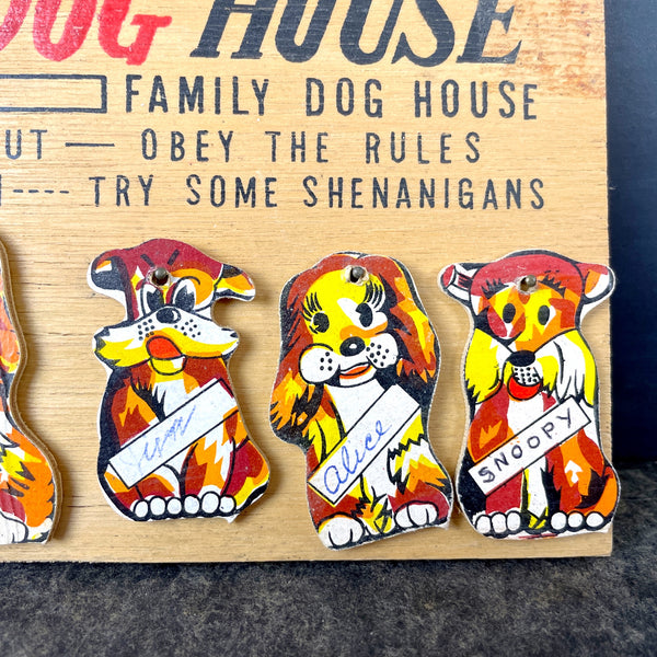 Family Dog House kitsch novelty sign - 1950s vintage - NextStage Vintage