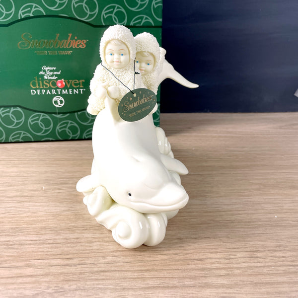 Department 56 Snowbabies Ride the Wave 2000 vintage NextStage Vintage