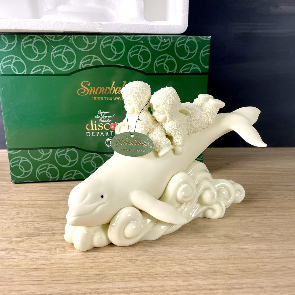 Department 56 Snowbabies Ride the Wave 2000 vintage NextStage Vintage