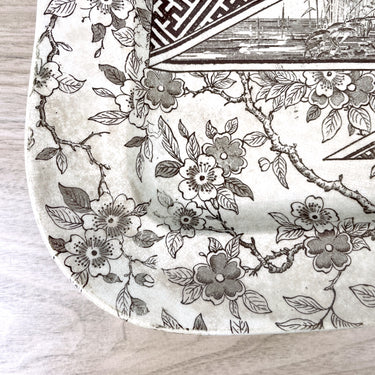 Bourne & Doulton Nipon pattern aesthetic movement platter - 1880s antique - NextStage Vintage