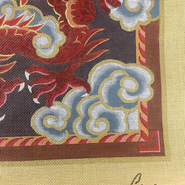 Liz Goodrick-Dillon Chinese Red Dragon needlepoint canvas #AP410 - NextStage Vintage