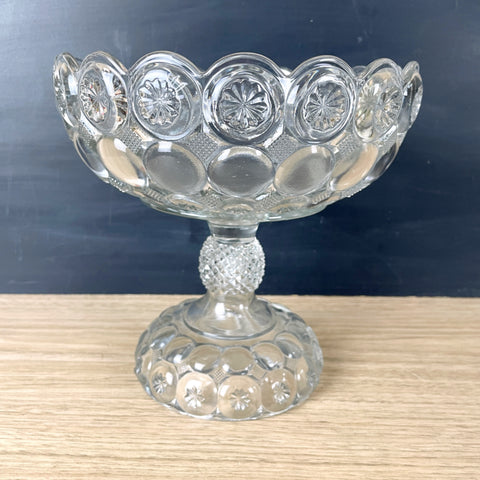 EAPG Co-operative Flint Glass Co. Imperial compote -  1890s antique - NextStage Vintage