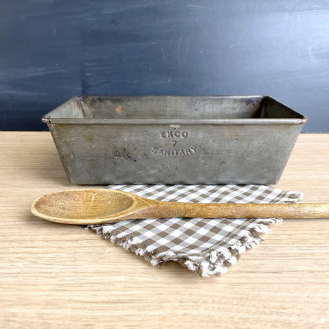 Ekco 7 Sanitary folded bread pan - 1915 antique