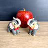 Vintage gray elephant salt and pepper shakers - 1950s - Japan - NextStage Vintage