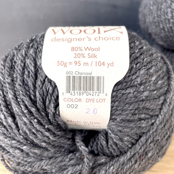 Elsebeth Lavold Silky Wool XL - 4 skeins - color 2 Charcoal - NextStage Vintage
