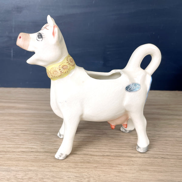 Borden Elsie the Cow ceramic creamer - mid century vintage - NextStage Vintage