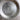 Embossed aluminum round tray - allover floral design - vintage 1950s decor - NextStage Vintage