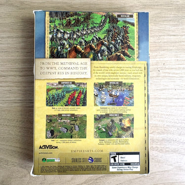 Empires Dawn of the Modern World PC RTS 2003 Activision Sealed NOS Windows XP