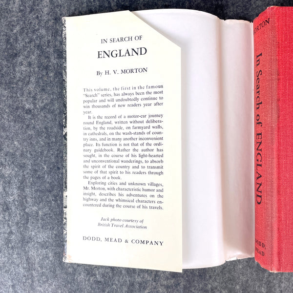 In Search of England - H V Morton - 1935 hardcover with dust jacket - NextStage Vintage