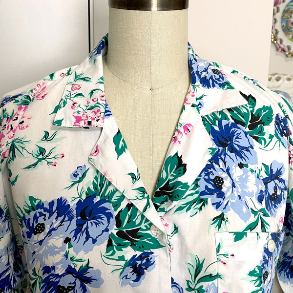 1990s vintage floral print camp shirt - NextStage Vintage