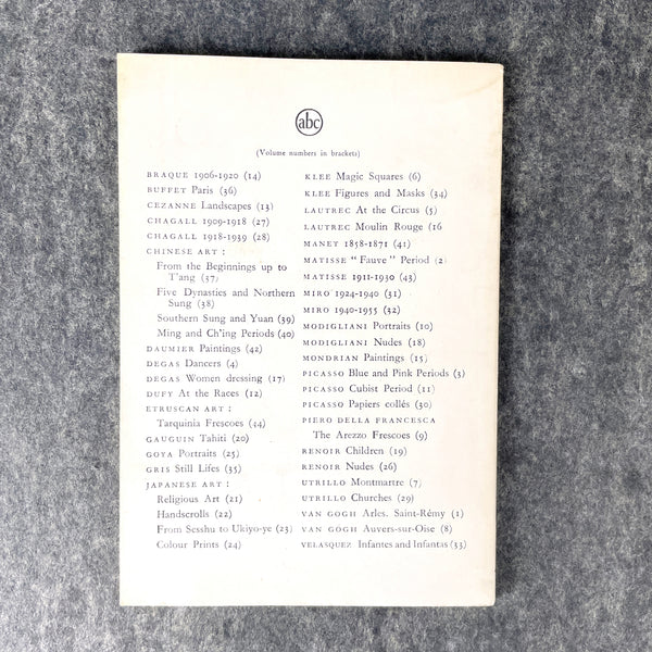 Etruscan Art pocket-sized art book- ABC Tudor Publishing  - 1961 vintage