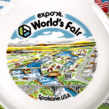 Spokane World's Fair expo'74 souvenir plate - 1970s travel souvenir - NextStage Vintage