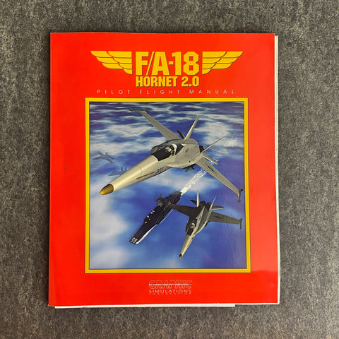 F/A-18 Hornet 2.0 Pilot Flight Manual - Graphics Simulation Co  - 1995 - manual only