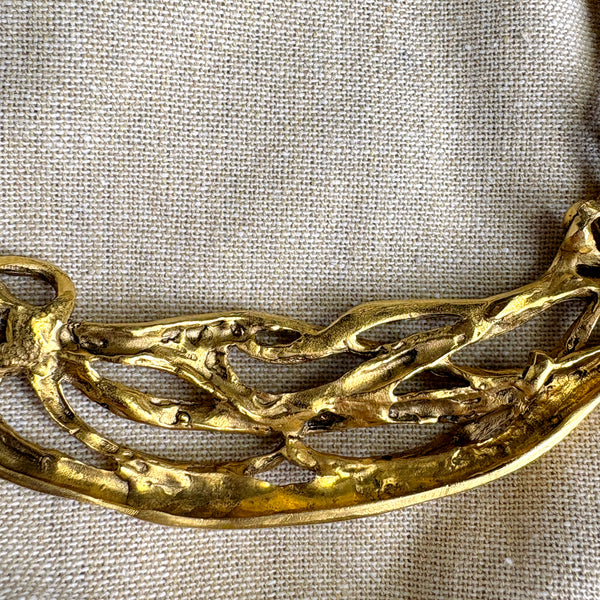 Fahrenheit New York Connie Bates triple vine necklace - vintage costume jewelry