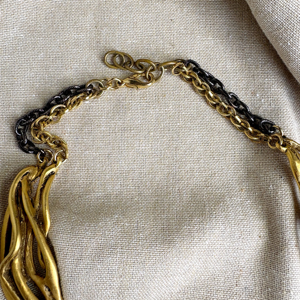 Fahrenheit New York Connie Bates triple vine necklace - vintage costume jewelry