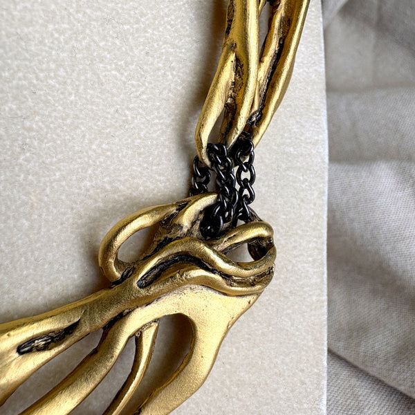 Fahrenheit New York Connie Bates triple vine necklace - vintage costume jewelry