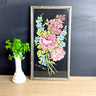 Roses and delphiniums painting by Lillian E. Fernald - 1920s cottage decor - NextStage Vintage