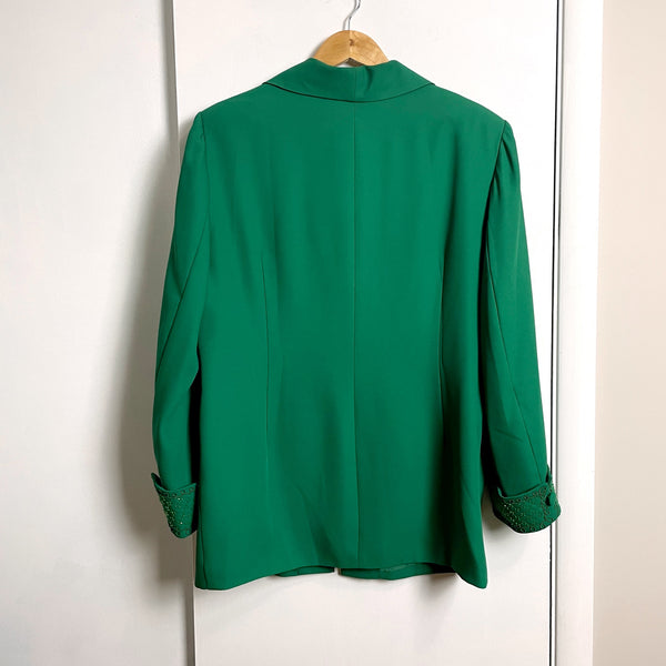 Fifth Sunday beaded emerald green jacket / top - size 16 - NextStage Vintage