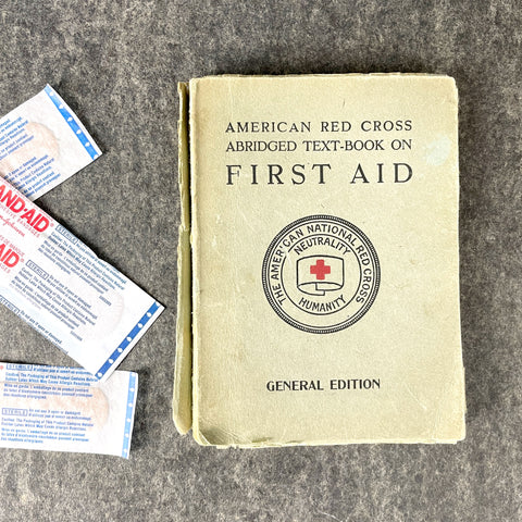 American Red Cross abridged text-book on first aid - 1916 paperback - NextStage Vintage
