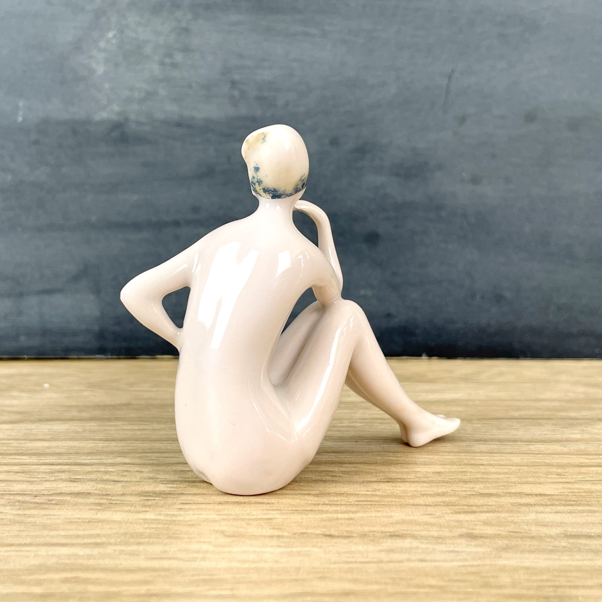 Flapper Ceramic Miniature porcelain flapper bathing beauty - c1920 – NextStage Vintage