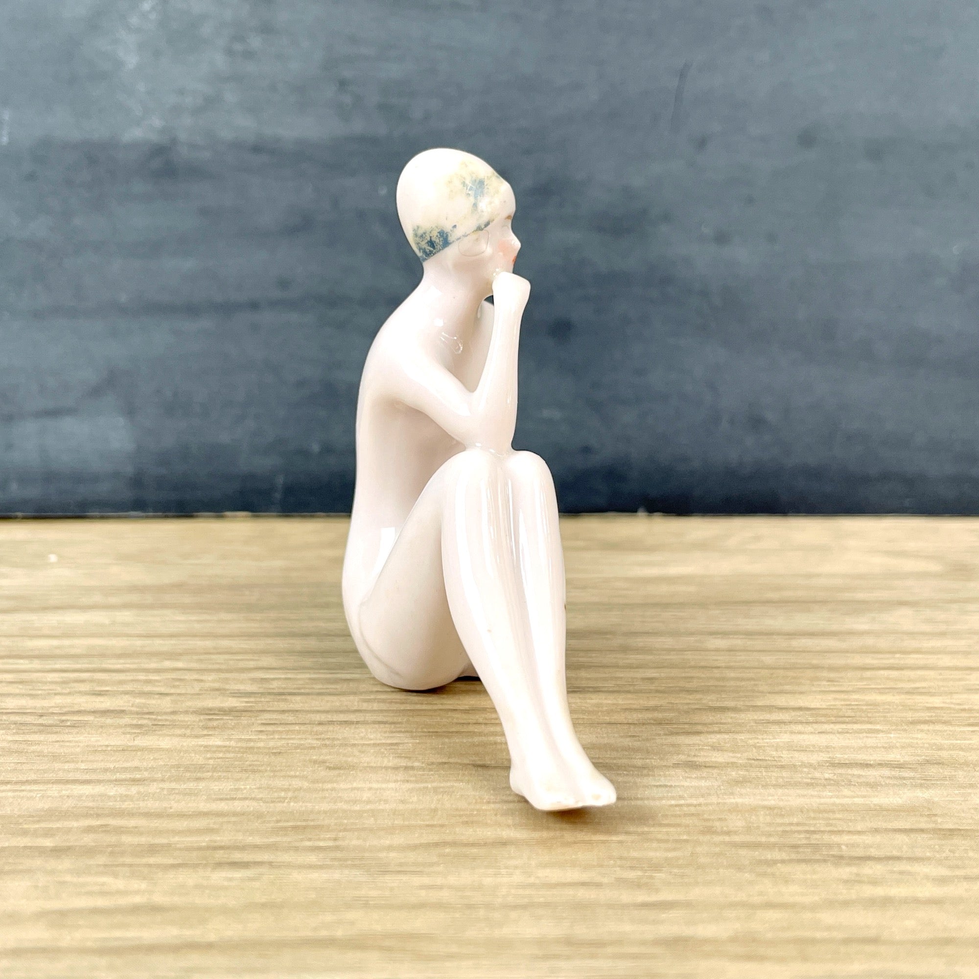 Flapper Ceramic Miniature porcelain flapper bathing beauty - c1920 – NextStage Vintage