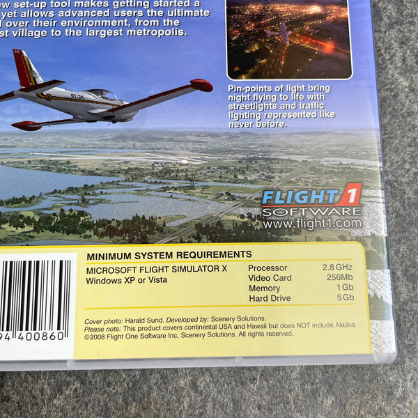 Flight 1 Software terrain and traffic add ons for Flight Simulator X - 4 titles