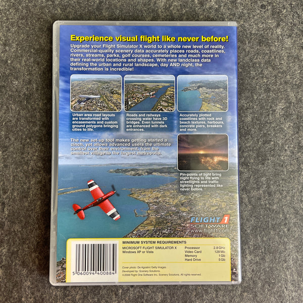 Flight 1 Software terrain and traffic add ons for Flight Simulator X - 4 titles