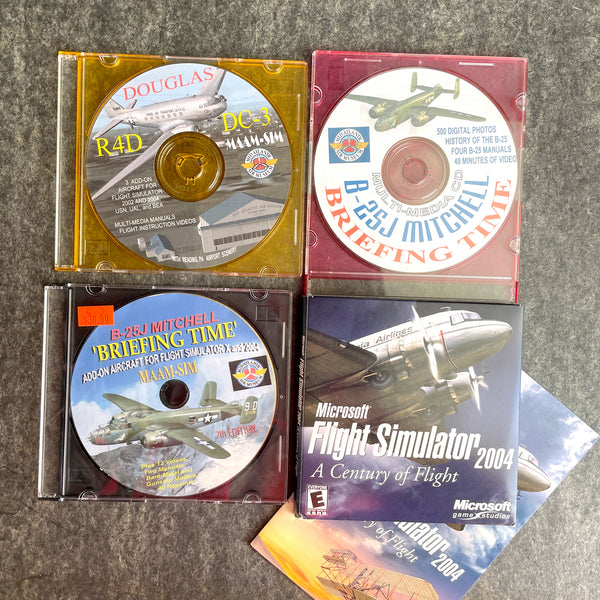 Microsoft Flight Simulator 2004 plus 2 airplane add ons