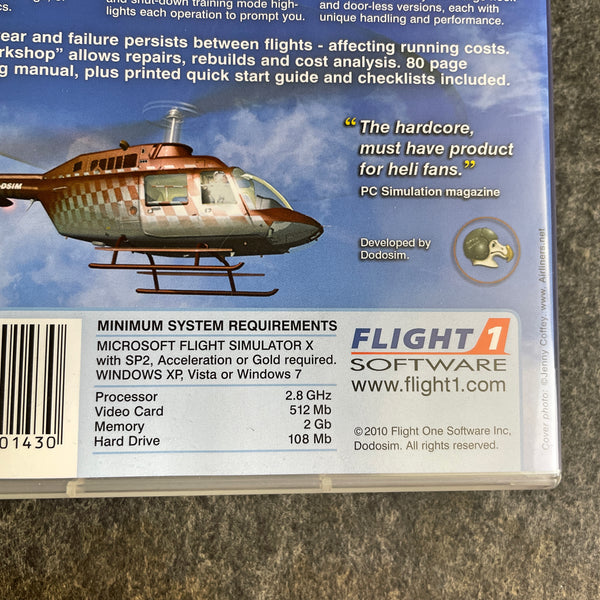 Airplane and helicopter add ons for Flight Simulator X - 4 titles