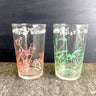 Flintstones Welch's jelly glasses set of 2 - 1964 vintage - Fred Pebbles Dino Bam Bam - NextStage Vintage