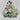 Wildflowers and Trillium chair seat cushion needlepoint canvas #JM187080B - NextStage Vintage