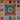 Lee geometric floral pillow needlepoint canvas #P1237 - NextStage Vintage