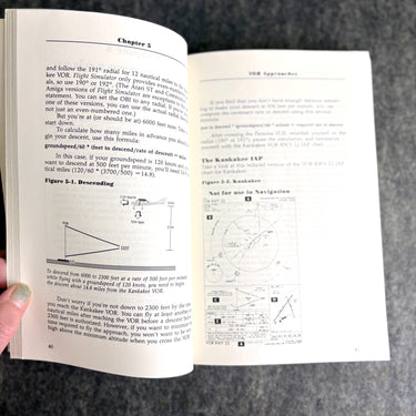 Flying on Instruments with Flight Simulator - Jonathan M. Stern - 1987 paperback - NextStage Vintage