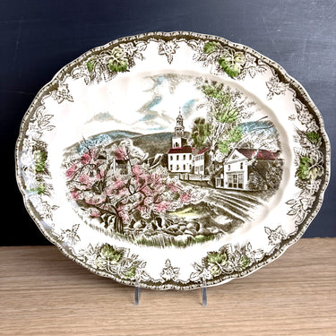Johnson Brothers  Friendly Village oval serving platter – 11.5" – made in England - NextStage Vintage