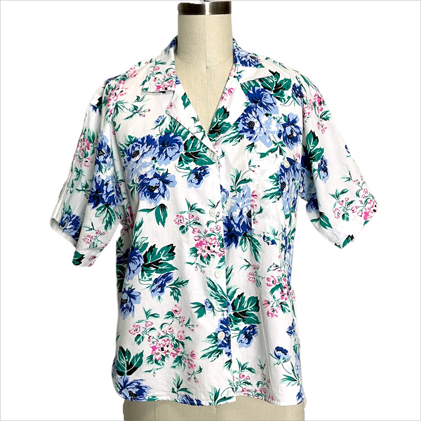 1990s vintage floral print camp shirt - NextStage Vintage