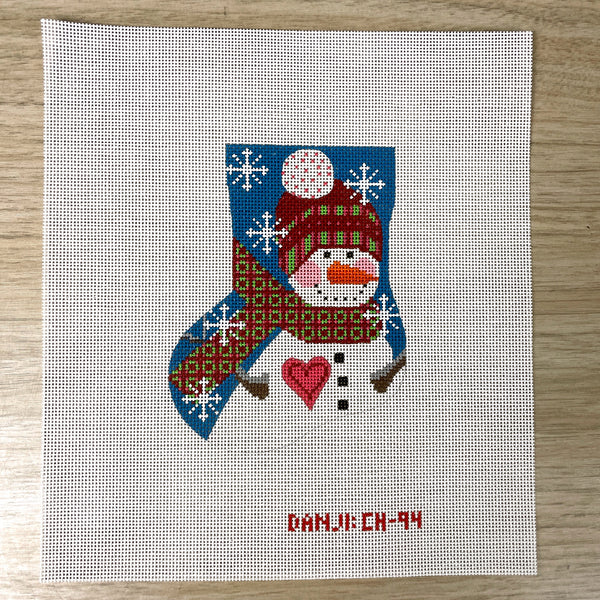 Danji Designs mini stocking handpainted needlepoint canvases CH-90 and CH-94 - NextStage Vintage