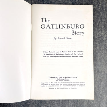 The Gatlinburg Story - Russell Shaw - 1960 booklet - NextStage Vintage