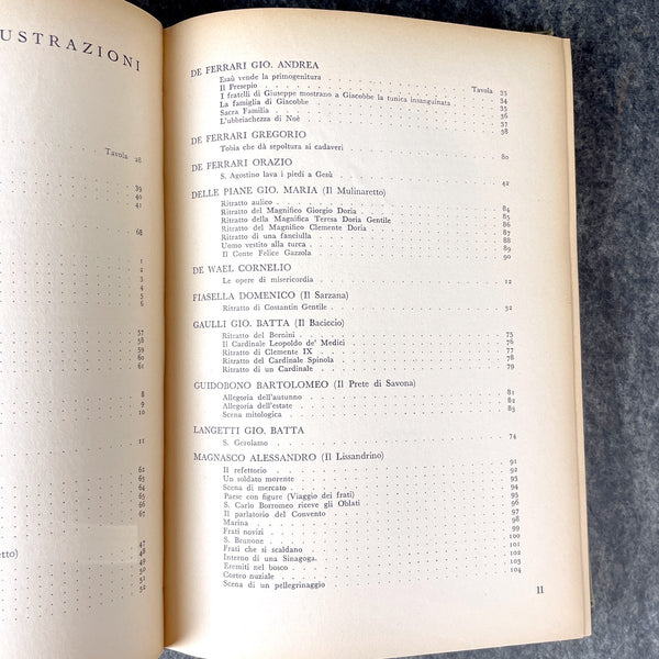 Mostra di Pittori Genovesi del Seicento e del Settecento - 1938 hardcover - NextStage Vintage