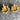Royal deco vintage-inspired gold tone and blue leverback wire pierced earrings - NextStage Vintage