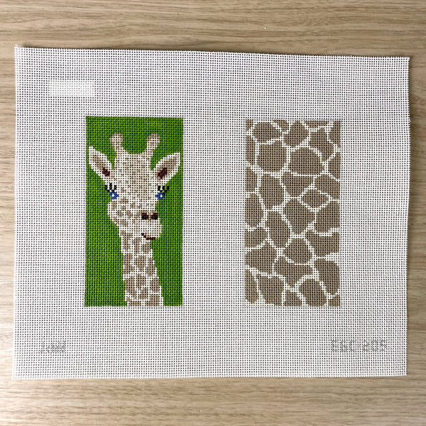 J Child giraffe eyeglass case needlepoint canvas #EGC-205 - NextStage Vintage