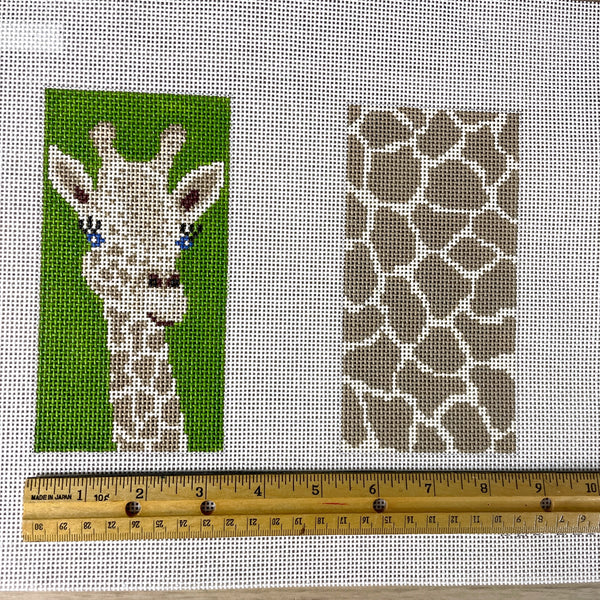 J Child giraffe eyeglass case needlepoint canvas #EGC-205 - NextStage Vintage