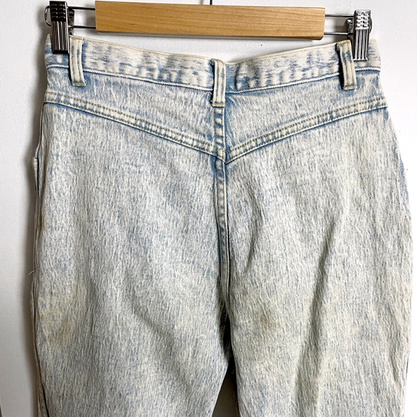 1980s vintage P.S. Gitano acid wash high rise jeans - size 10R - NextStage Vintage