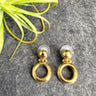Givenchy goldtone door knocker earrings - post pierced - NextStage Vintage