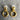 Givenchy goldtone door knocker earrings - post pierced