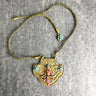 Tibetan brass deity goddess necklace - vintage pendant - NextStage Vintage
