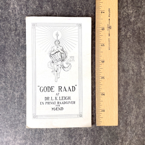 "Gode Raad" 1910s mens health booklet in Danish - NextStage Vintage