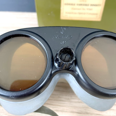 WWII American Optical aviator goggles in original tin - 1940s vintage