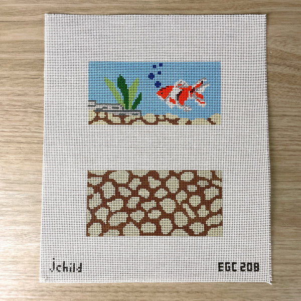 J Child goldfish eyeglass case needlepoint canvas #EGC208 - NextStage Vintage