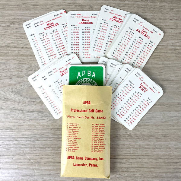 APBA 1962 Professional Golf Game with bonus August The Masters course - NextStage Vintage